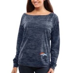 Denver Broncos Nike Womens Warpspeed Epic Crew Sweatshirt - Navy Blue